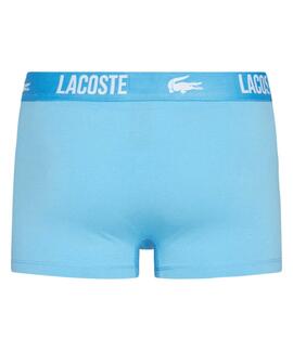 BOXERS 3 PACK TRUNK COTTON STRETCH CELESTE, MARINO