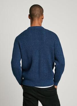 JERSEY LAWSON CREW NECK 579 STERLING BLUE