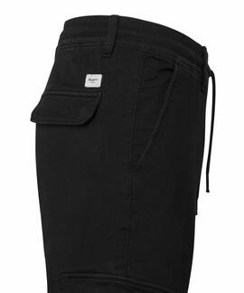 PANTALÓN BOLSO CARGO GYMDIGO SLIM FIT 999 BLACK