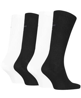 CALCETINES CKJ MEN SOCK 4 PAIR GIFTBOX MONOGRAM BLACK COMBO