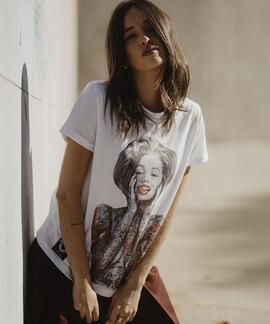 CAMISETA UNISEX MARILYN ETERNITY LOVE BLANCA