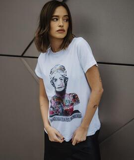 CAMISETA UNISEX MADONNA DEA EST BLANCA