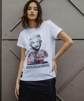 CAMISETA UNISEX MADONNA DEA EST BLANCA