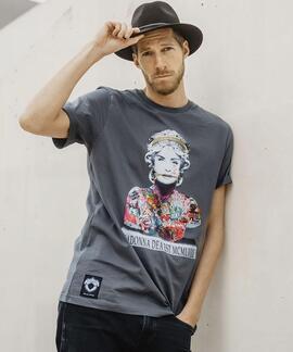 CAMISETA UNISEX MADONNA DEA EST GRIS