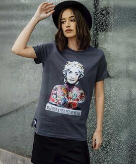 CAMISETA UNISEX MADONNA DEA EST GRIS