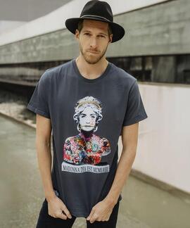 CAMISETA UNISEX MADONNA DEA EST GRIS