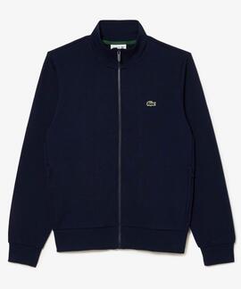 SUDADERA DE FELPA LACOSTE CUELLO ALTO CON CREMALLERA AZUL MA