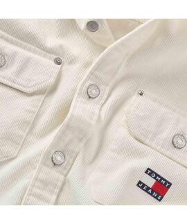 CAMISA DE PANA RELAXED FIT COLOR CRUDO
