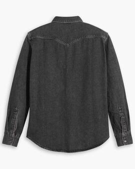CAMISA VAQUERA LEVI'S® BARSTOW WESTERN BLACK WASHED