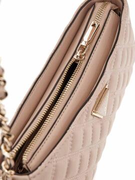 BOLSO DE HOMBRO GUILLY PESPUNTEADO ROSA NUDE