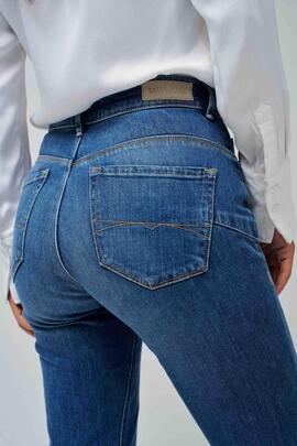 PANTALÓN VAQUERO FAITH FLARE PUSH IN EN DENIM AZUL