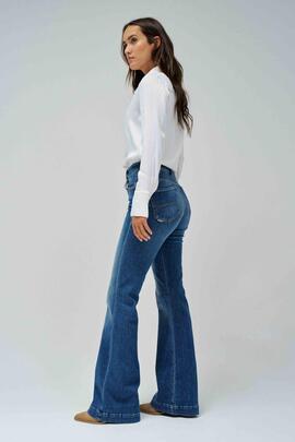 PANTALÓN VAQUERO FAITH FLARE PUSH IN EN DENIM AZUL