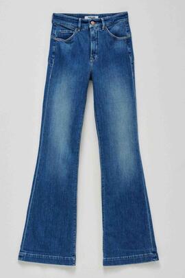PANTALÓN VAQUERO FAITH FLARE PUSH IN EN DENIM AZUL