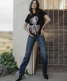 CAMISETA UNISEX MARILYN ETERNITY LOVE NEGRA
