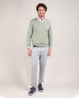 PANTALÓN CHINO BÁSICO GRIS