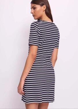 VESTIDO CORTO DE RAYAS