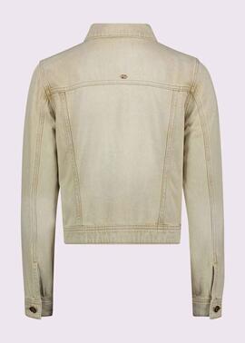CAZADORA VAQUERA REGULAR FIT EN DENIM BEIGE