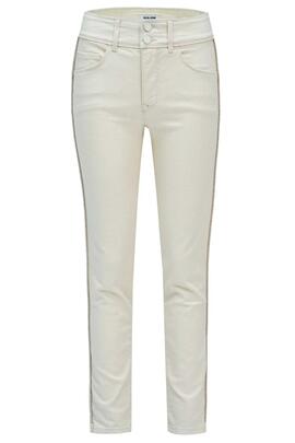 PANTALÓN VAQUERO SECRET CROPPED SKINNY FIT HIGH RISE CRUDO