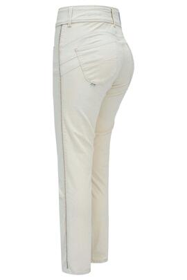 PANTALÓN VAQUERO SECRET CROPPED SKINNY FIT HIGH RISE CRUDO