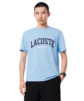 CAMISETA LACOSTE SPORTWEAR REGULAR FIT CELESTE