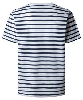 CAMISETA SRIPED EGGO REGULAR FIT 800 WHITE