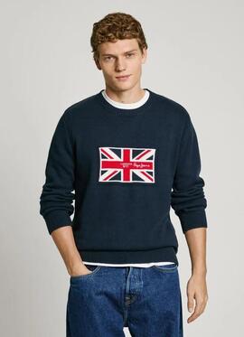 JERSEY DE PUNTO UNION KNIT REGULAR FIT 584 DULWICH BLUE