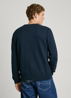 JERSEY DE PUNTO UNION KNIT REGULAR FIT 584 DULWICH BLUE