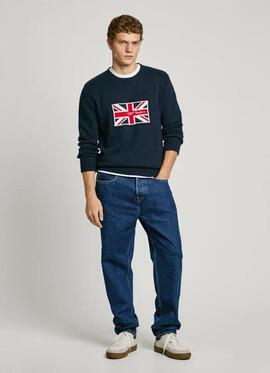 JERSEY DE PUNTO UNION KNIT REGULAR FIT 584 DULWICH BLUE