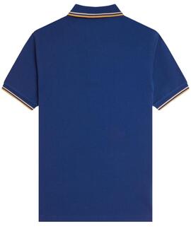 POLO TWIN TIPPED M3600 Y28 COBALT SHADED / OATMEAL / HONEY