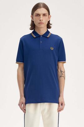 POLO TWIN TIPPED M3600 Y28 COBALT SHADED / OATMEAL / HONEY