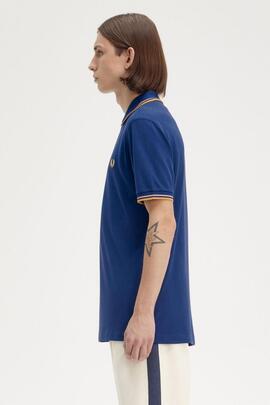 POLO TWIN TIPPED M3600 Y28 COBALT SHADED / OATMEAL / HONEY