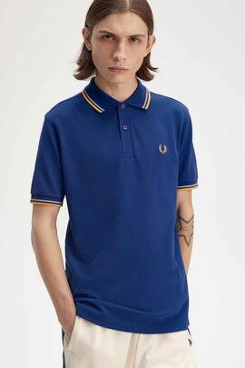 POLO TWIN TIPPED M3600 Y28 COBALT SHADED / OATMEAL / HONEY