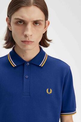POLO TWIN TIPPED M3600 Y28 COBALT SHADED / OATMEAL / HONEY