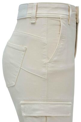 PANTALÓN CARGO FAITH PUSH IN CROPPED SKINNY FIT CRUDO