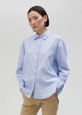 CAMISA RAYAS CON LOGO EN STRASS