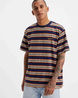CAMISETA LEVI'S® RED TAB™ VINTAGE TEE OTIS GEO STRIPE NAVAL