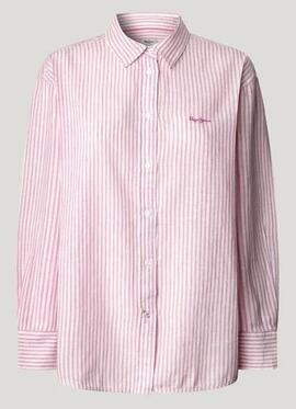 CAMISA DE RAYAS DREAM RELAXED FIT 357 FUCHSIA