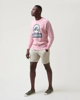 SUDADERA BRAND REGULAR FIT OLD ROSE