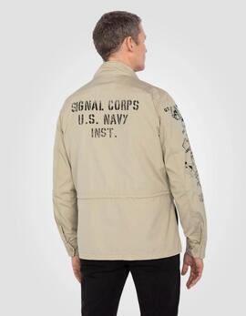 CHAQUETA MILITAR SCHOTT M1941 BEIGE