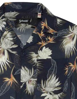 CAMISA MANGA CORTA HAWAIANA LIGERA SHRIVERA NAVY PARADISE