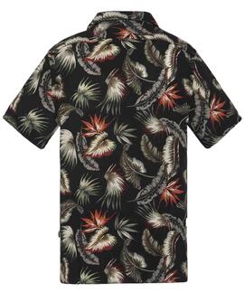 CAMISA MANGA CORTA HAWAIANA LIGERA SHRIVERA BLACK PARADISE