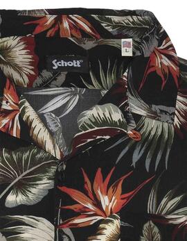 CAMISA MANGA CORTA HAWAIANA LIGERA SHRIVERA BLACK PARADISE