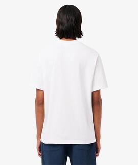 CAMISETA BÁSICA DE CORTE CLÁSICO REGULAR FIT BLANCA