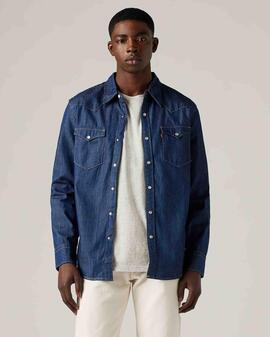 CAMISA VAQUERA LEVI'S® BARSTOW WESTERN STANDARD INDIGO RINSE