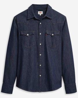 CAMISA VAQUERA LEVI'S® BARSTOW WESTERN STANDARD INDIGO RINSE