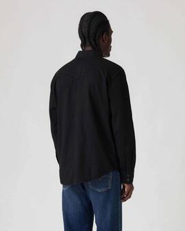 CAMISA VAQUERA LEVI'S® BARSTOW WESTERN MARBLE BLACK DENIM
