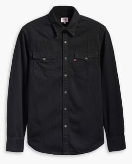 CAMISA VAQUERA LEVI'S® BARSTOW WESTERN MARBLE BLACK DENIM