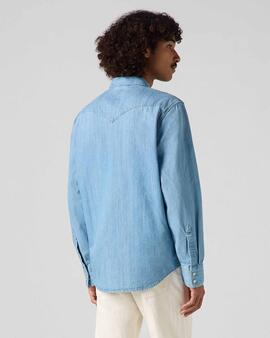 CAMISA VAQUERA LEVI'S® BARSTOW WESTERN INDIGO STONEWASH