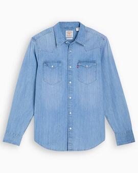CAMISA VAQUERA LEVI'S® BARSTOW WESTERN INDIGO STONEWASH