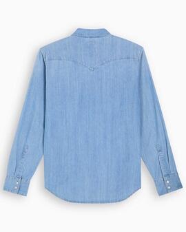 CAMISA VAQUERA LEVI'S® BARSTOW WESTERN INDIGO STONEWASH
